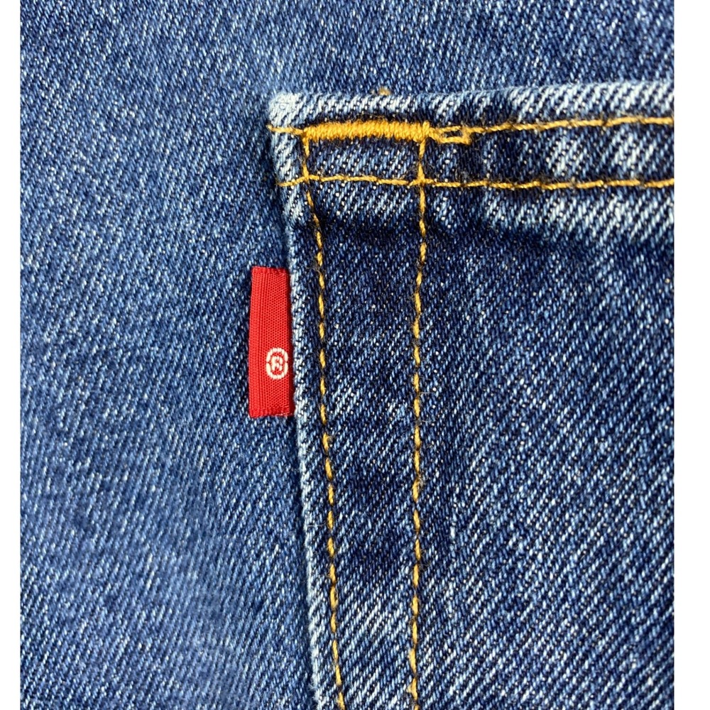Levis 550 Straight Leg Jeans Mens Size 36 x 32.5 Blue Medium Wash Denim‎ Pants - Picture 4 of 12